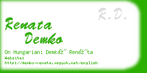 renata demko business card